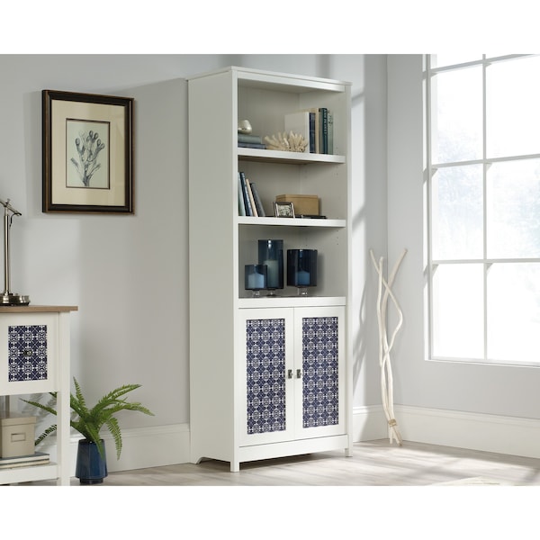Cottage Road Library With Doors Sw , Three adjustable shelves for flexible storage options